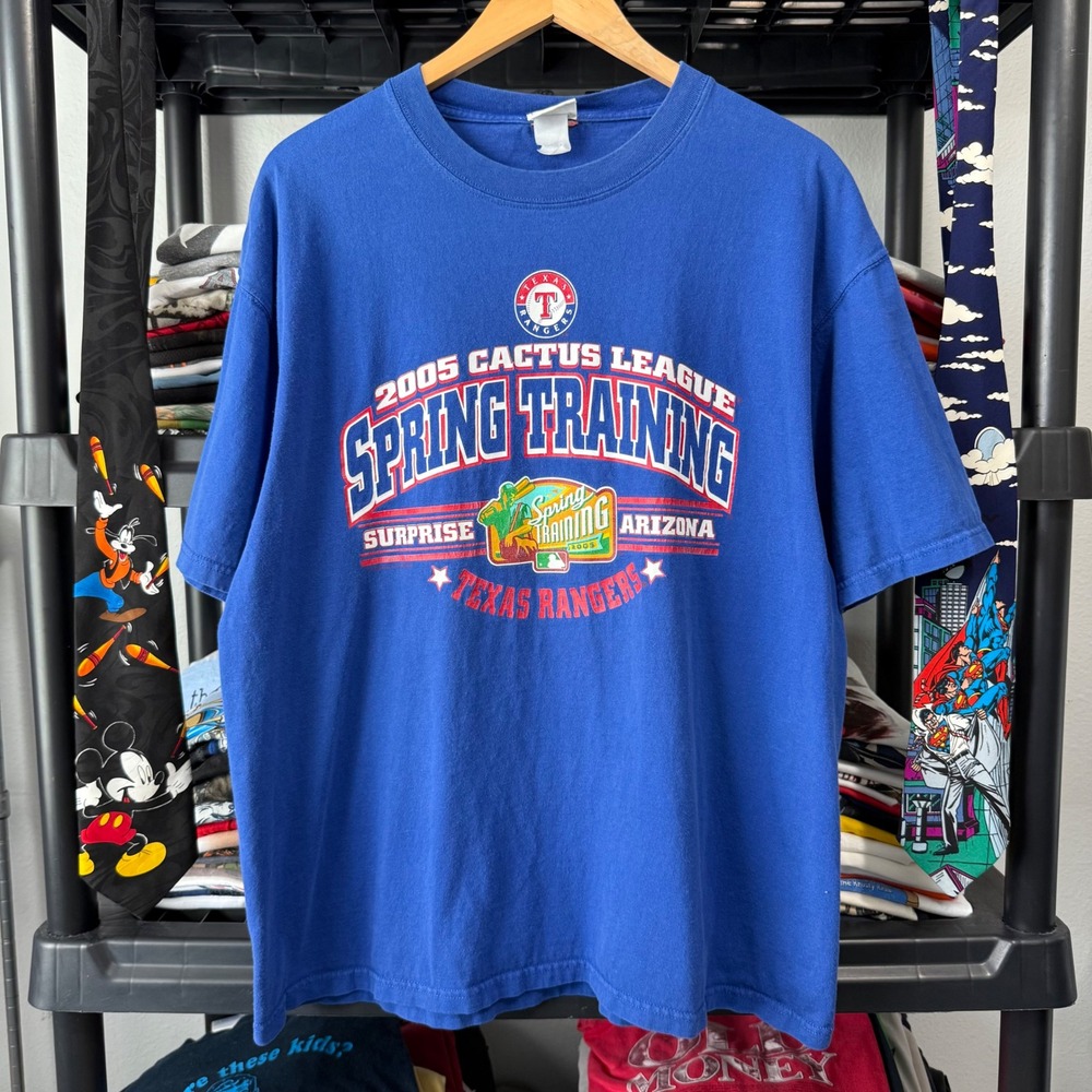 2000s Blue Texas Rangers Cactus League Spring Training T-Shirt XL